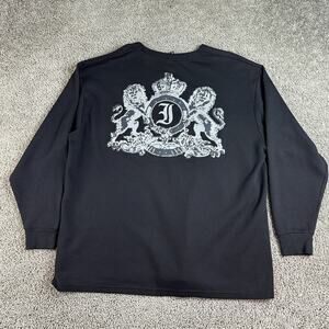 Indigo Thirty Shirt Mens 4XL Black White Lion Thermal Waffle Knit Cyber Mall